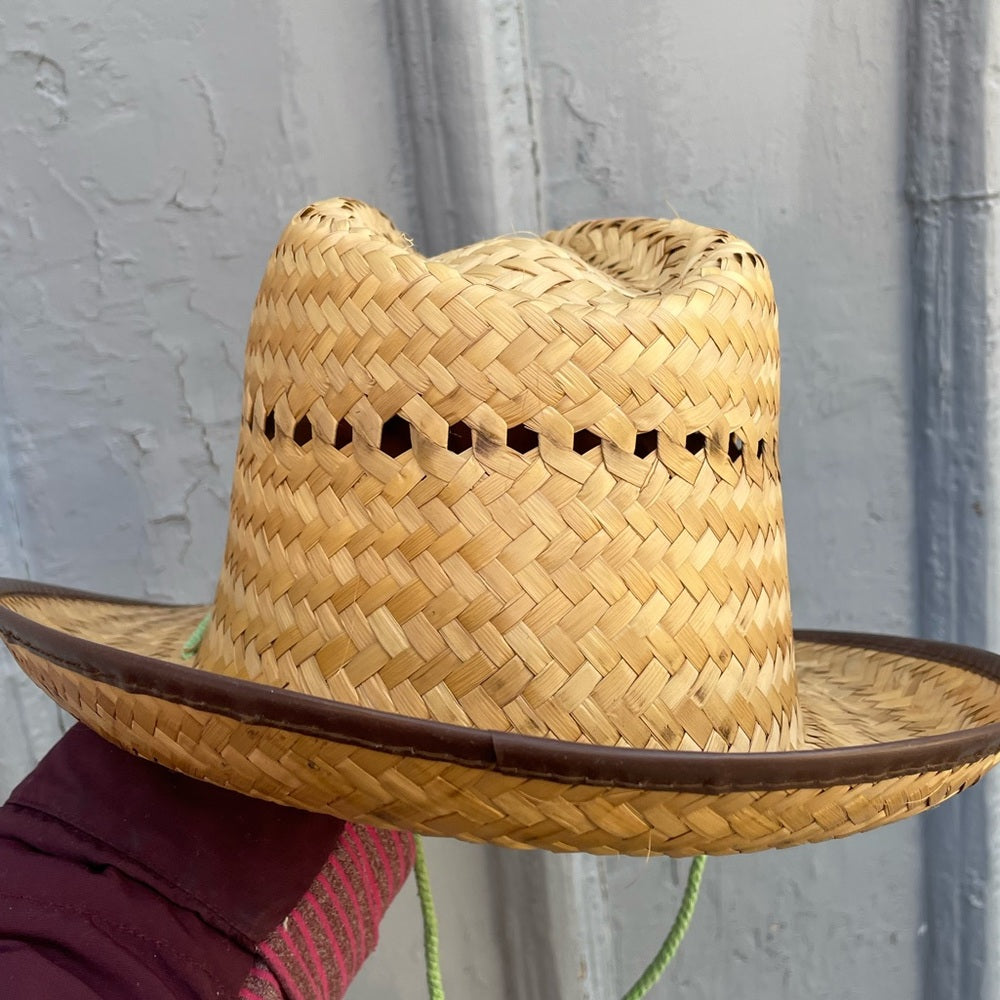 Hand woven straw hat