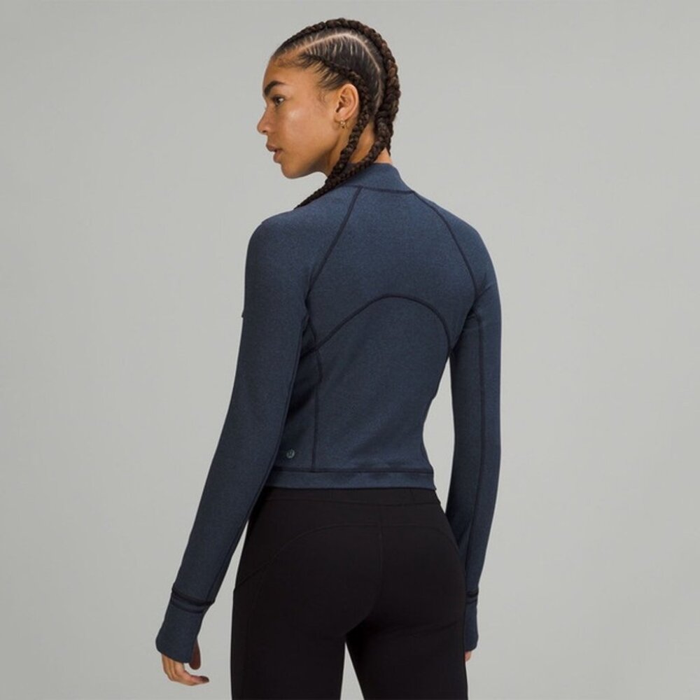 Lululemon Its Rulu Run Cropped Half Zip, size 6