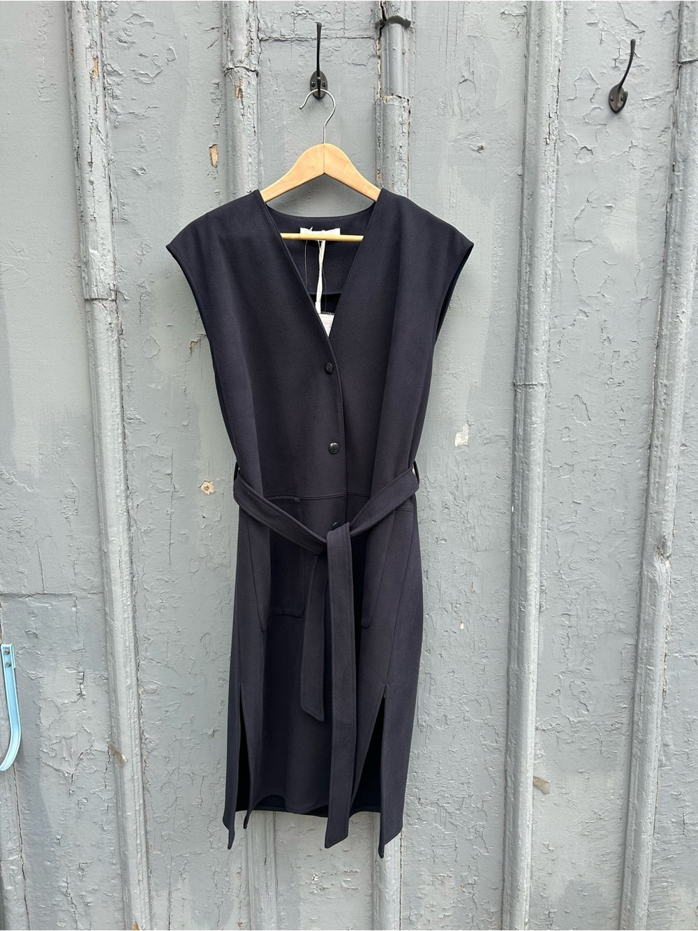 MaxMara Leisure Navy Jersey Gilet Vest, BNWT, size XL