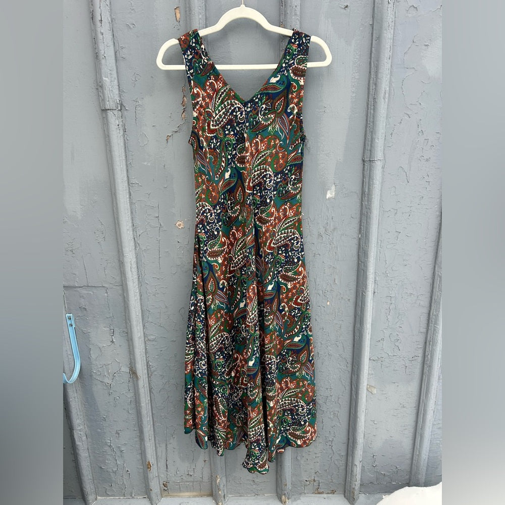 Made in Nepal Silk dress, BNWT, one size (small)