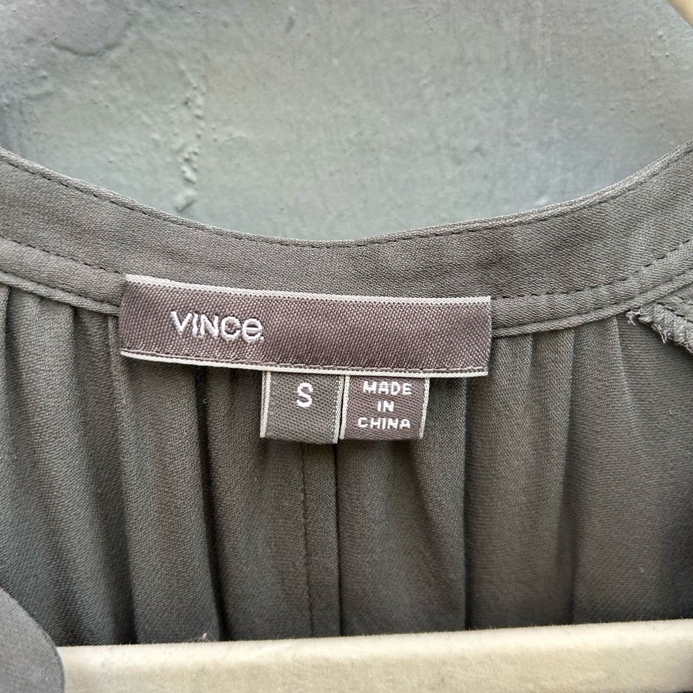 Vince Georgette Silk Cap Dolman Sleeve Blouse, Small (oversized)