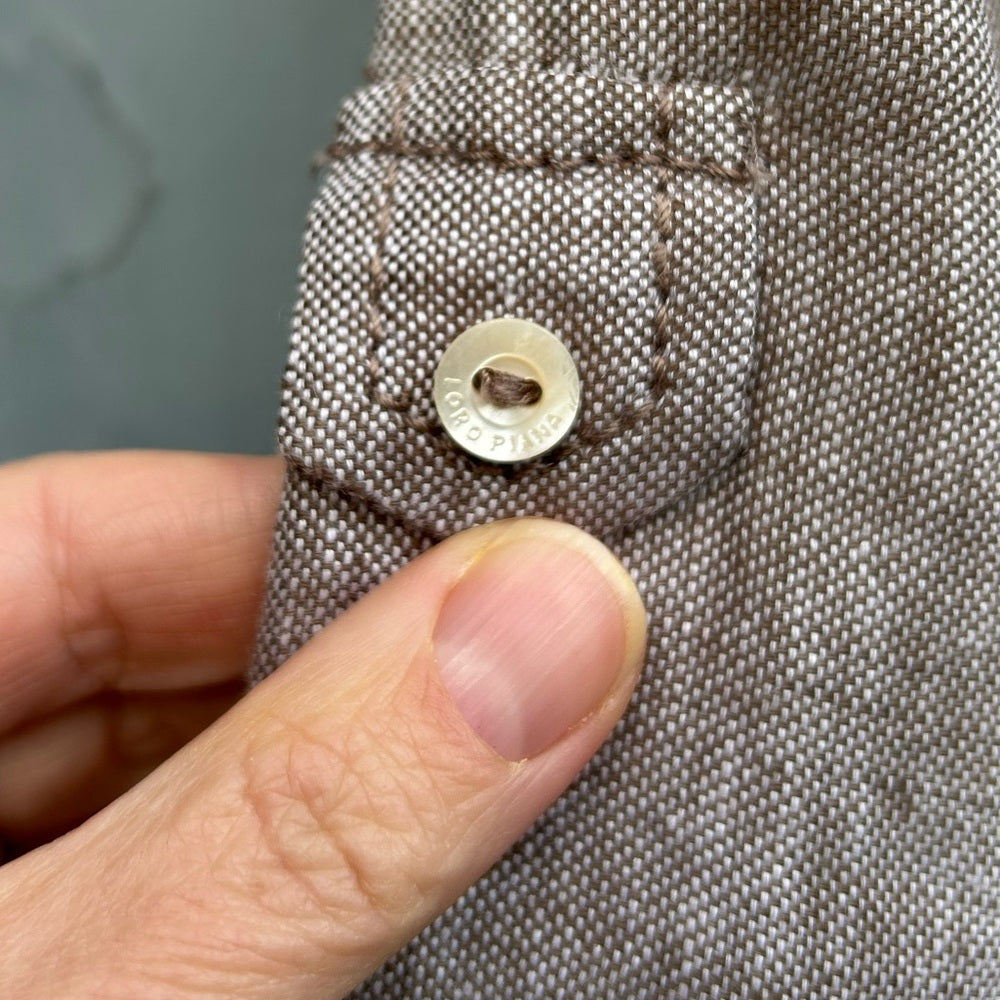 Loro Piana Linen Shirt Dress, Size 48 (US 10/12)