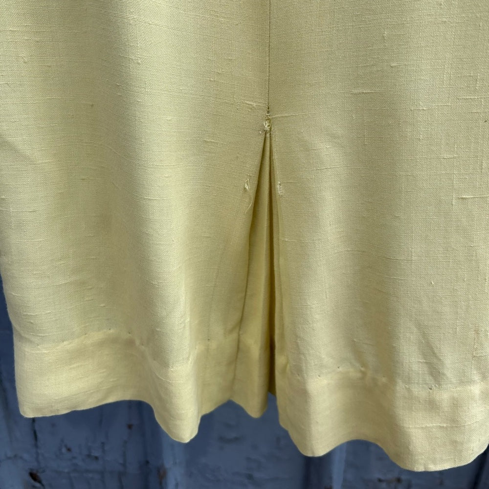 Jonelle 1950's Yellow Dress & jacket set, size vintage "12" (modern 6),