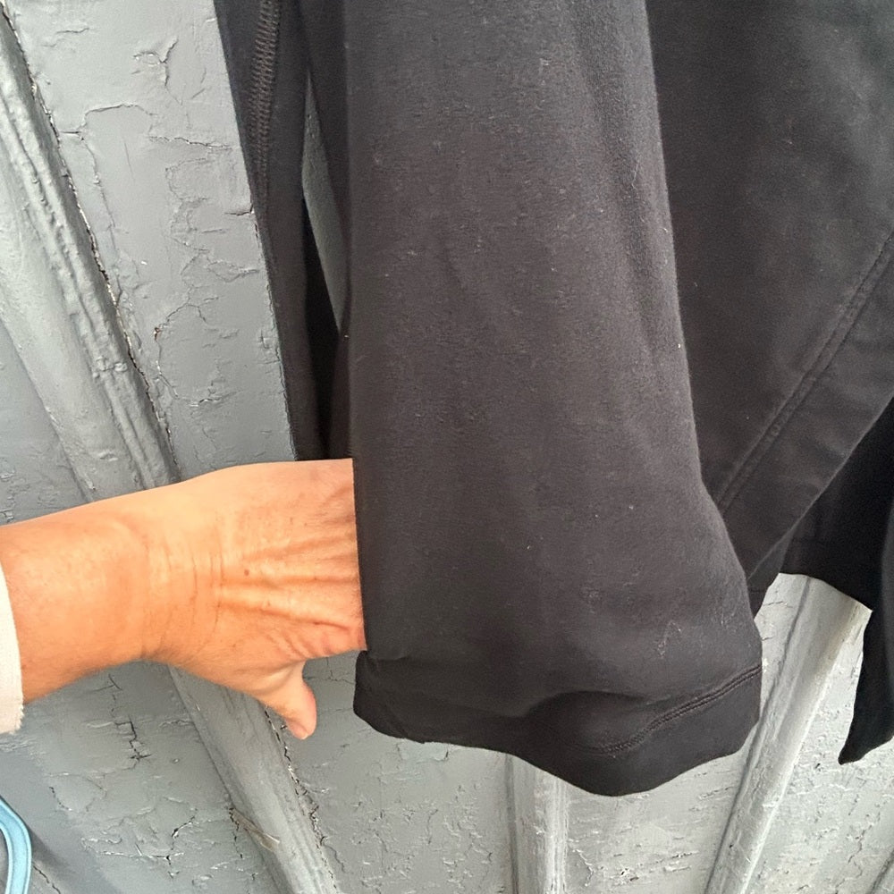 Lululemon black Savasana Wrap Sweater, size 6
