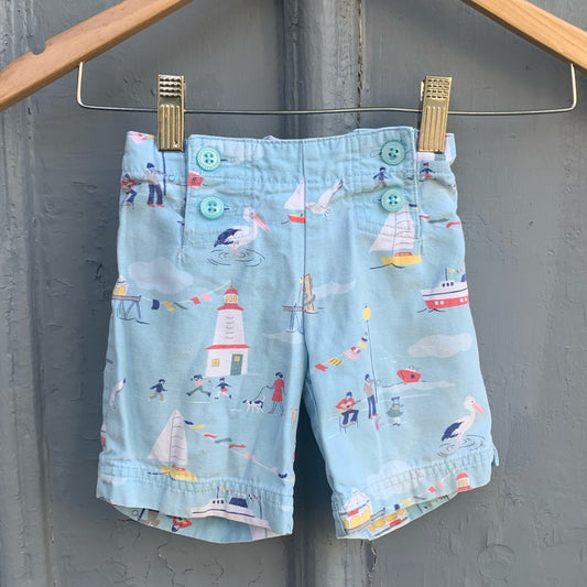 Janie & Jack seaside sailor shorts, size 2T