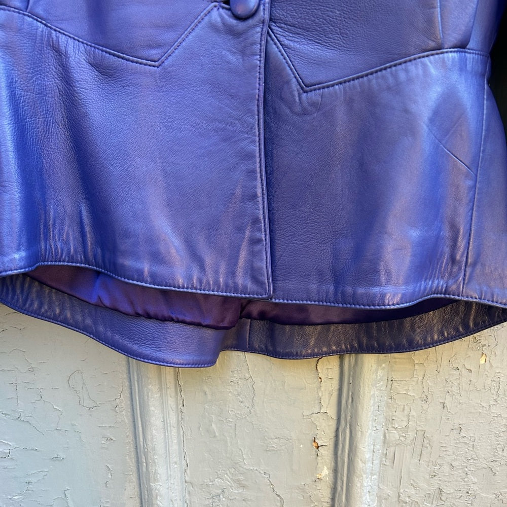 Danier Vintage 80’s Leather & Suede Skirt & Jacket set, Large