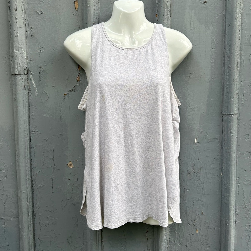 Lululemon Heathered Light Gray Cruiser Tank, size 8/10