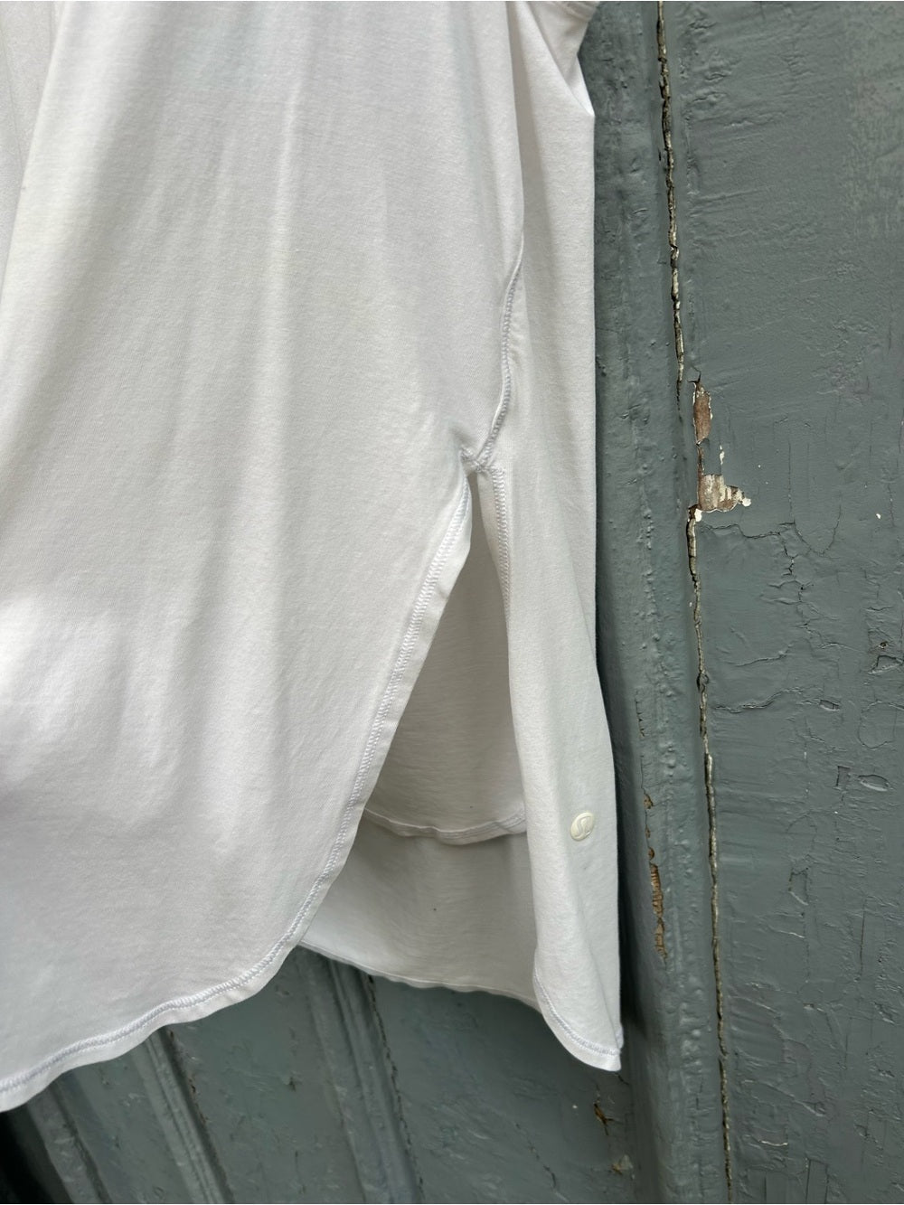 Lululemon White Cruiser Pima Cotton Tank, size 6