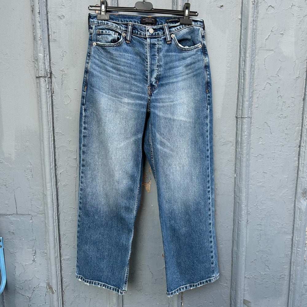 Banana Republic High Rise Wide Leg Crop, size 27