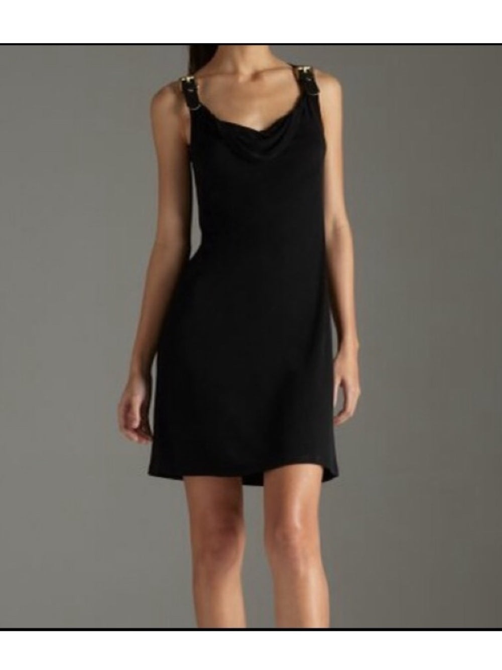Michael Kors Black Dress with Buckle Straps, size L