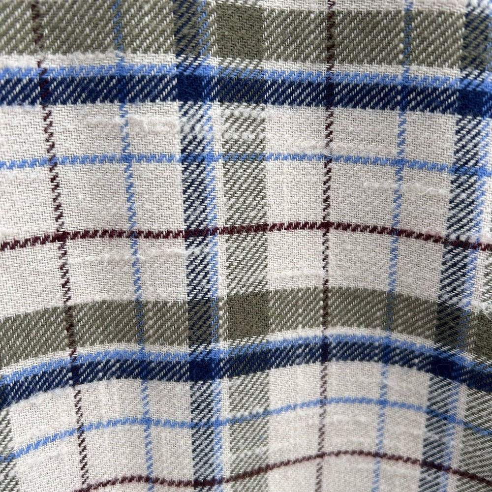 Wilfred Free Plaid Flannel Sail Shirt, size xs