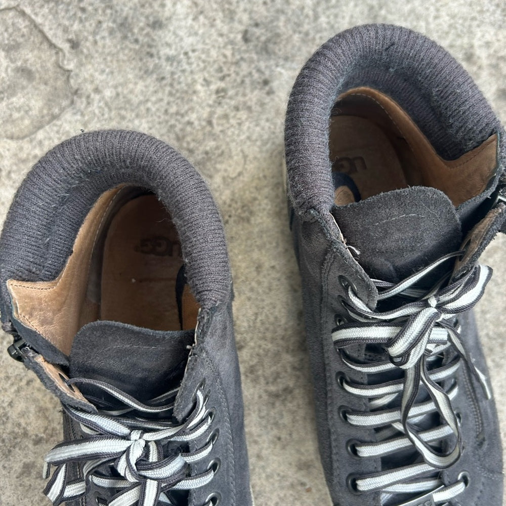 Ugg Grey Suede Olive Trainer, size 9