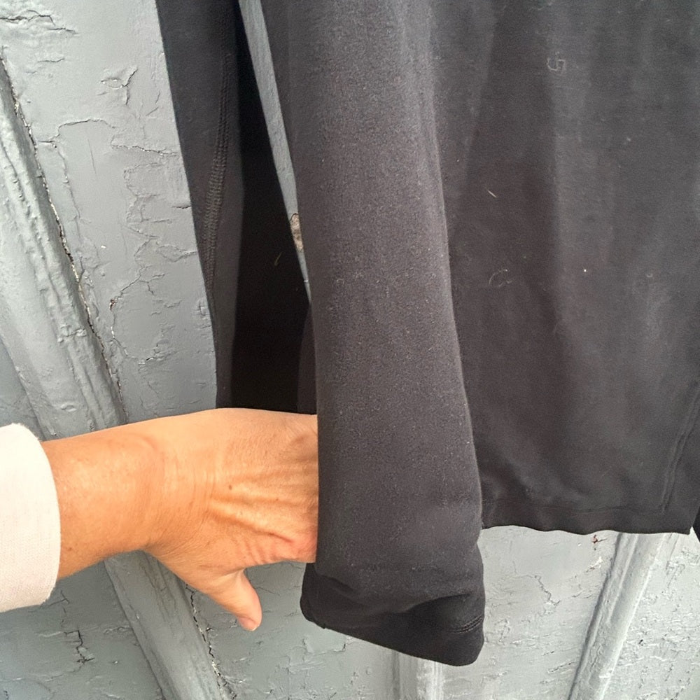 Lululemon black Savasana Wrap Sweater, size 6