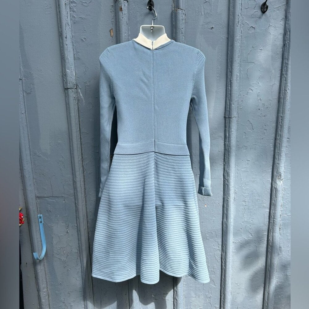 Red Valentino Blue Knit Dress, size M