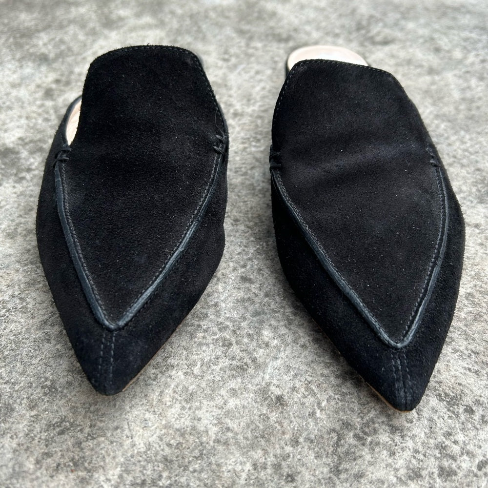 Nicholas Kirkwood Beya Suede Slide Mules Slippers, Size 36.5