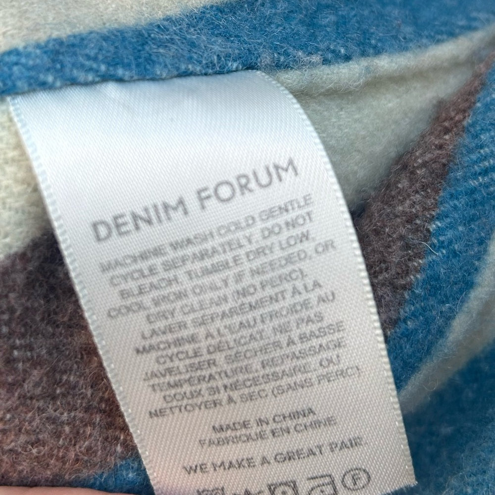 Denim Forum Monroe Storm rider fleece lined jacket, size xs (Oversized)