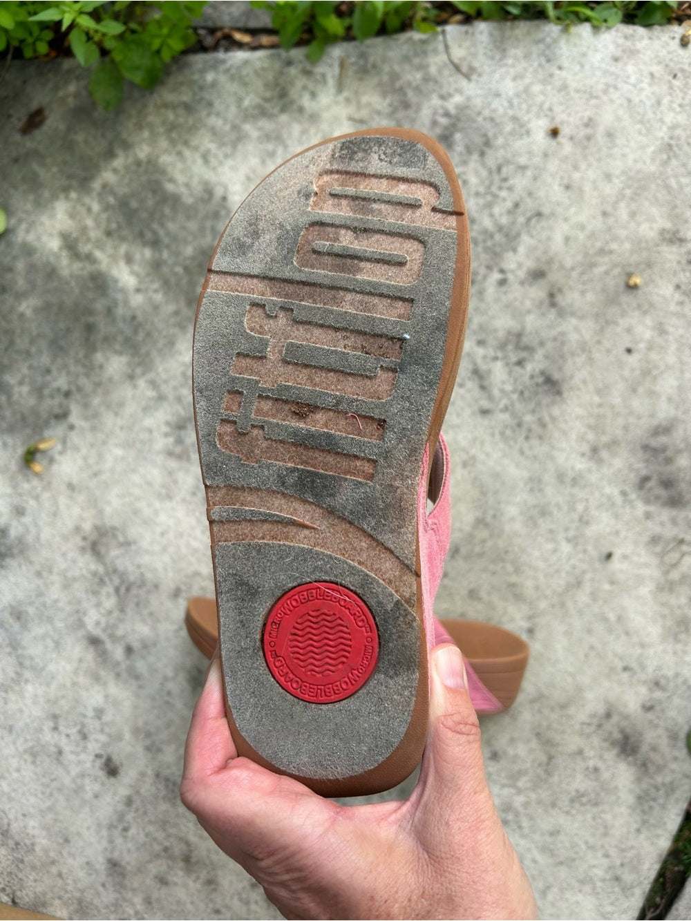 FitFlop Lulu Pink Suede Sandal, size 7