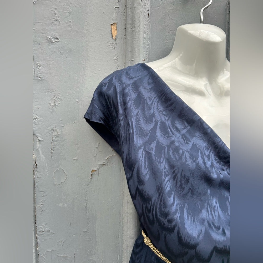 Trina Turk Navy Silk Shift, size 6