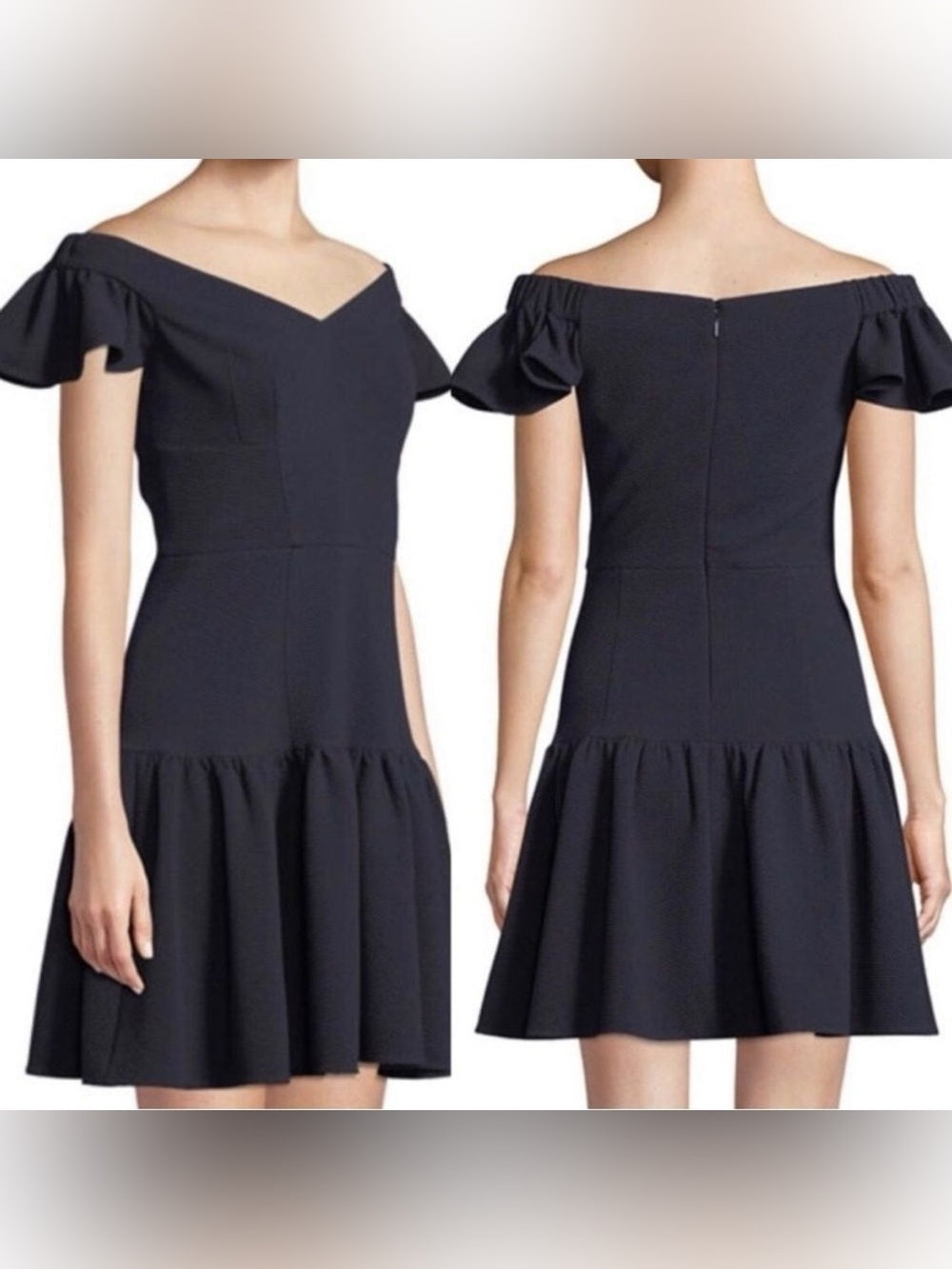 Rebecca Taylor Navy Textured Dress, size 12