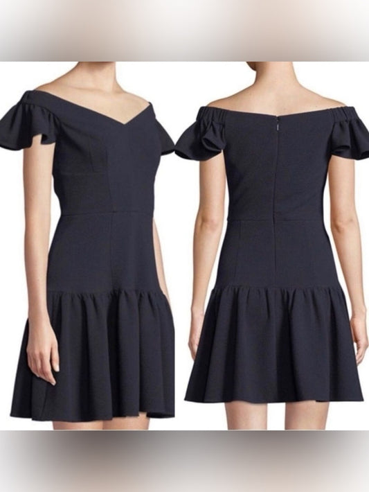 Rebecca Taylor Navy Textured Dress, size 12