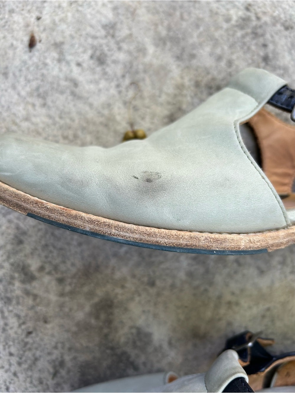 John Fluevog Modvog Maria-Louisa Side Buckled T-Strap Shoe, size 7.5