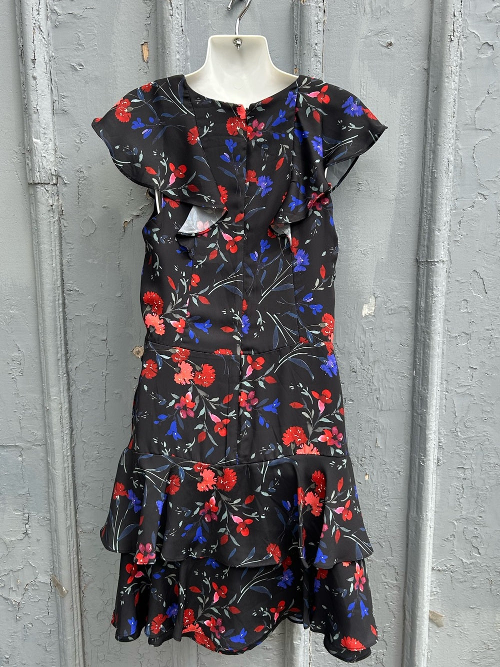 Parker ruffle front floral dress, Approx Size M