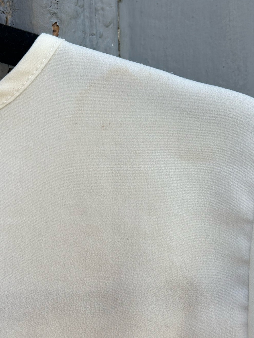 Anine Bing Collarless Sheer buttondown, Small
