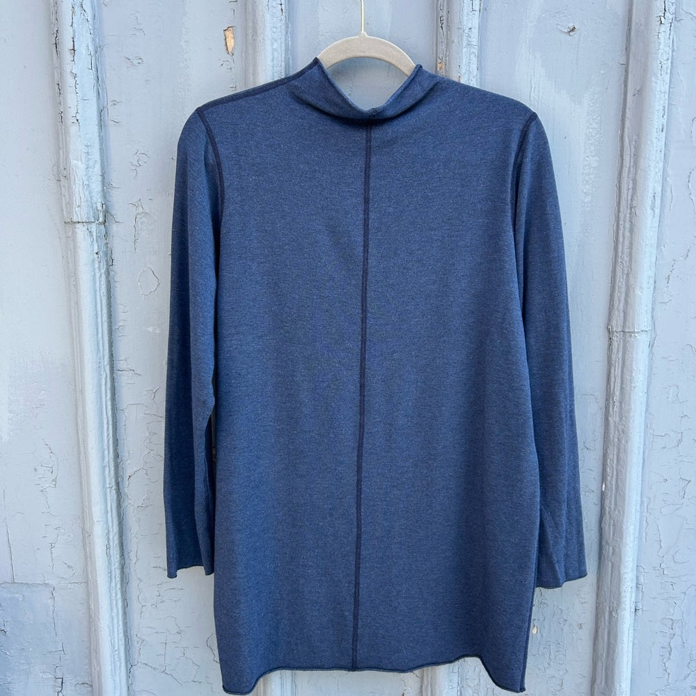 Miik Black Soft Mock Neck Top – Size M
