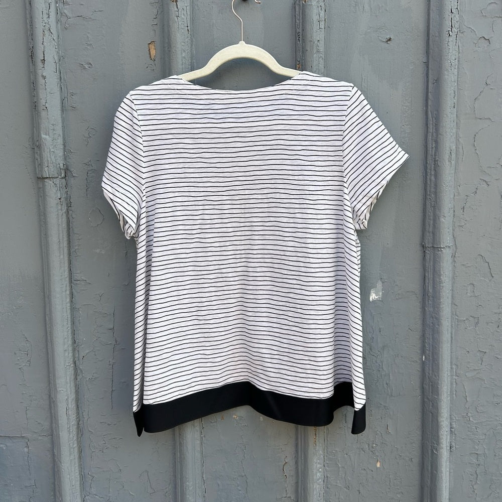 Lisa Todd Striped wide tee, size M