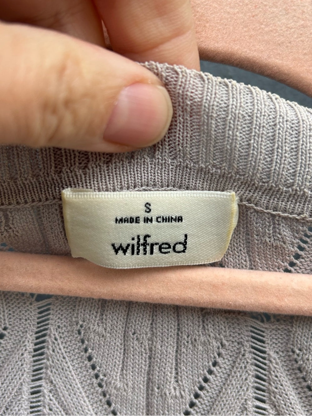Wilfred Lilac Cardigan, size S