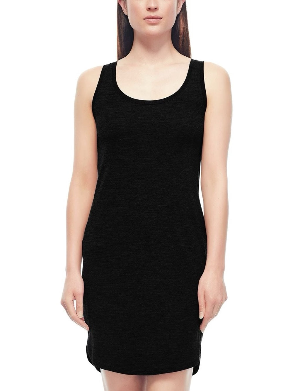 Icebreaker black Yanni merino tank dress, size L