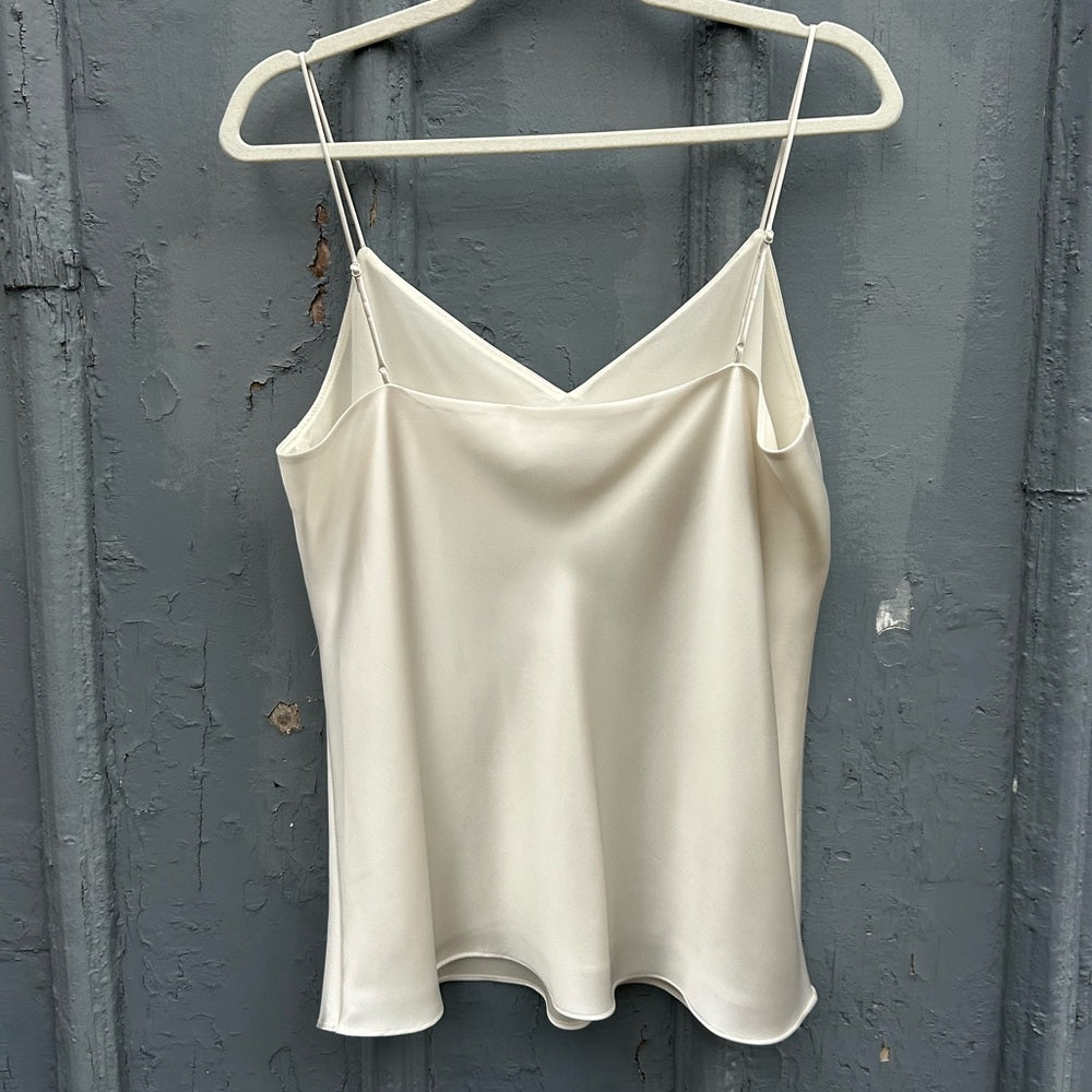 Club Monaco cream satin camisole, size Large