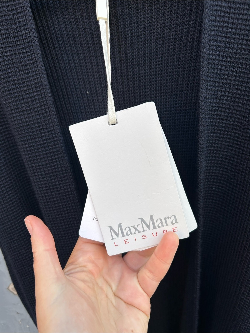 Max Mara Leisure Knitted Wool Waistcoat, BNWT, Ultramarine, size XL