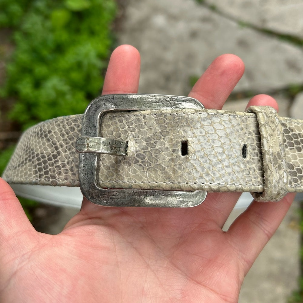 Suzi Roher snakeskin belt, small