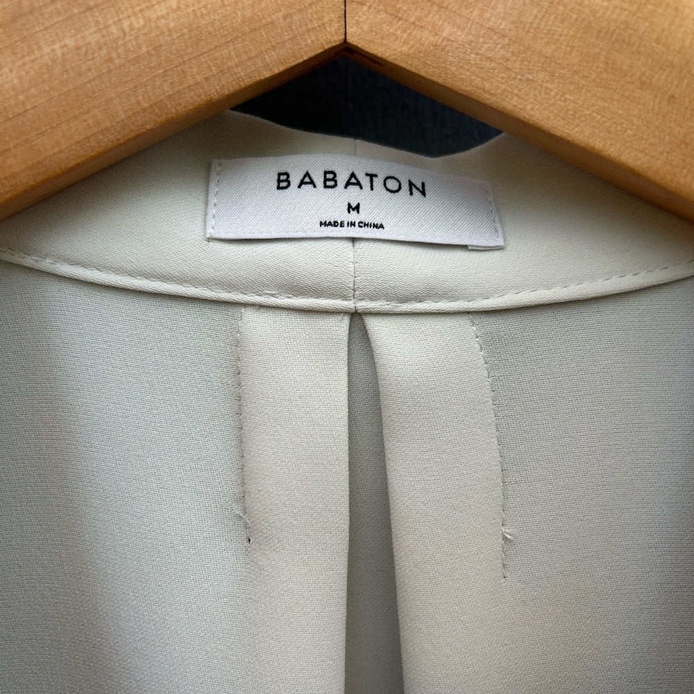 Babaton Cream Akira Power Blouse, size M