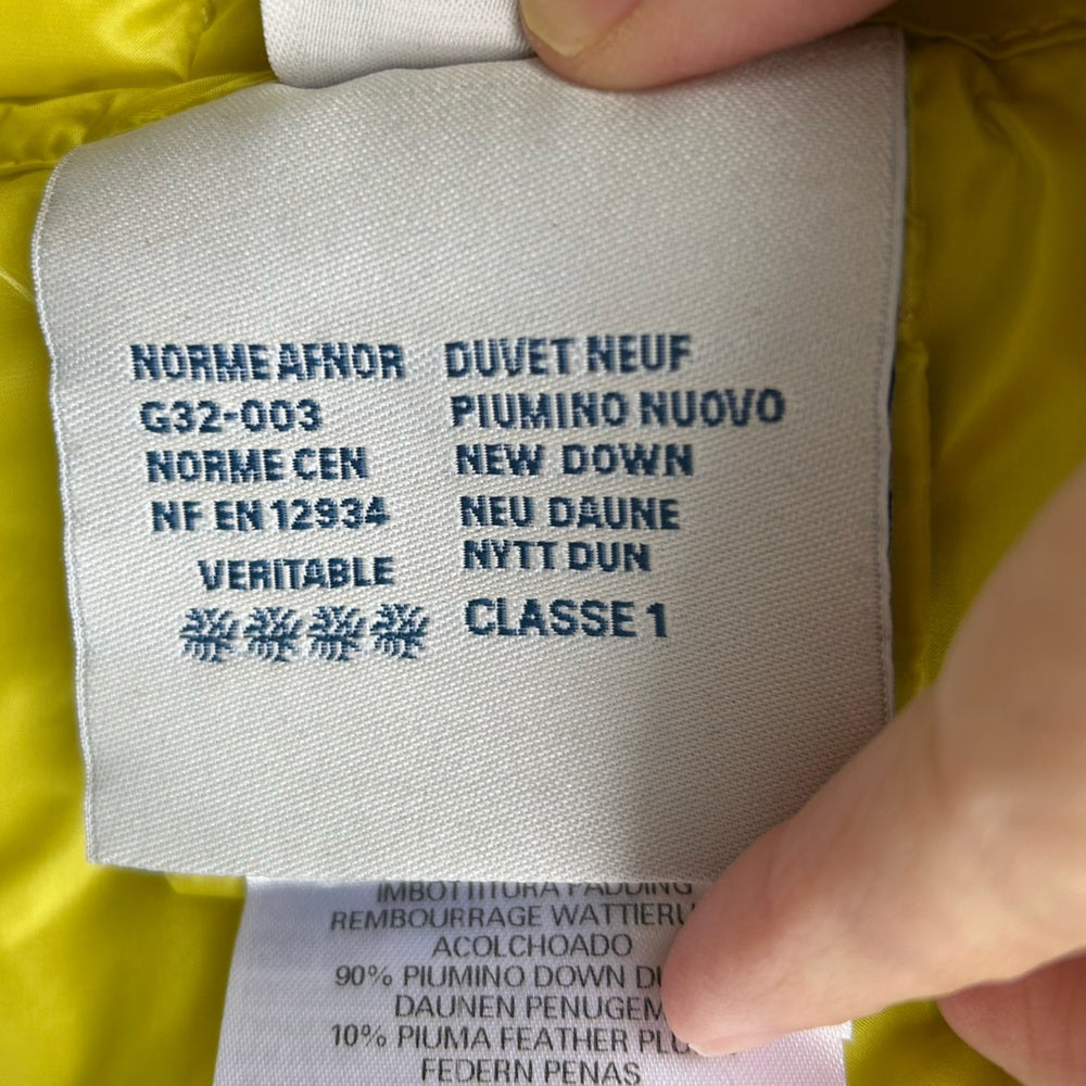 Moncler Citrine Kids Down Vest, size 12