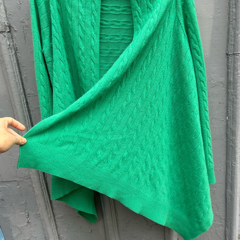 Lilly Pulitzer Cashmere Cable Knit Waterfall Cardigan, Size S/M