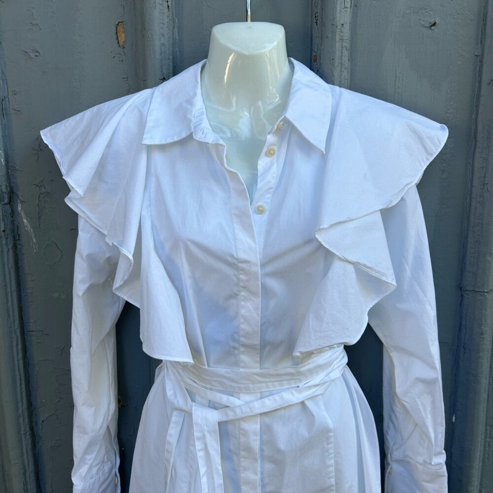 Ted Baker Sarelia Exaggerated Frill Shirt, Ted Size “3” (approx size 8)