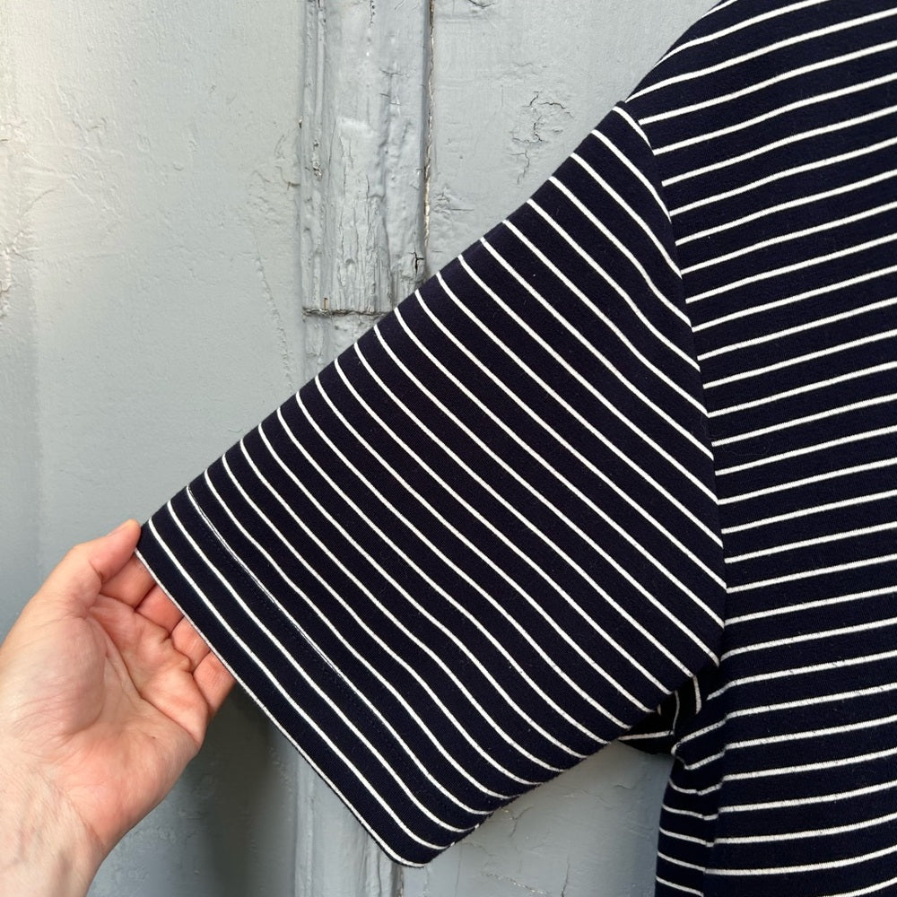 Maeve Cropped striped Tee, M (fits oversized)