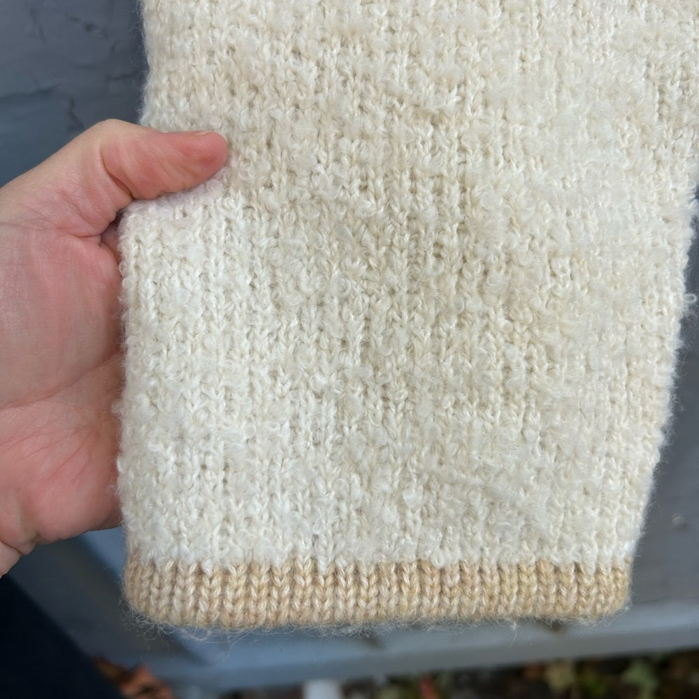 Gap Boucle Cropped Sweater Jacket, size Large