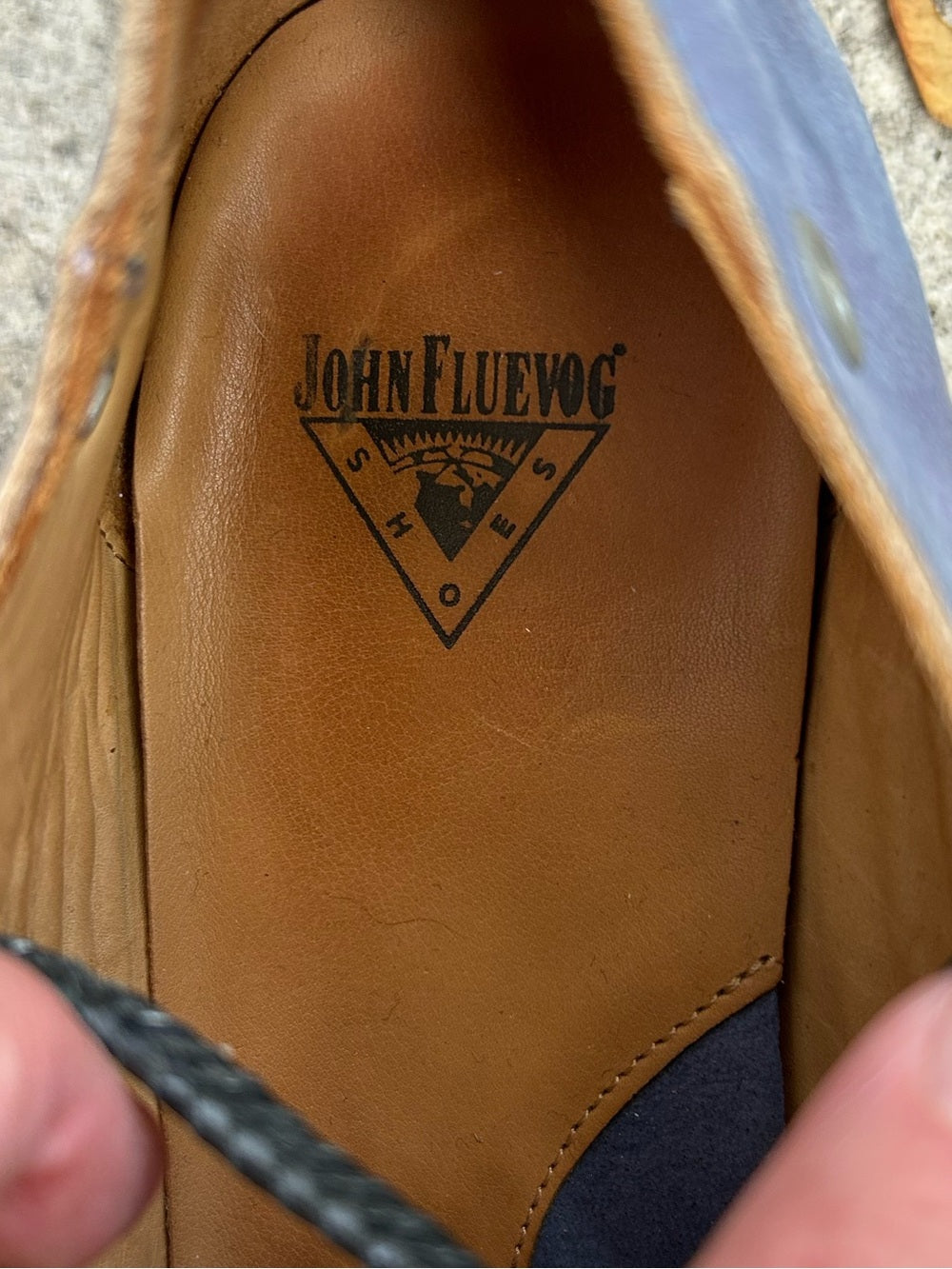 John Fluevog Power Up Engaging Braided Lace up shoe, size 7.5