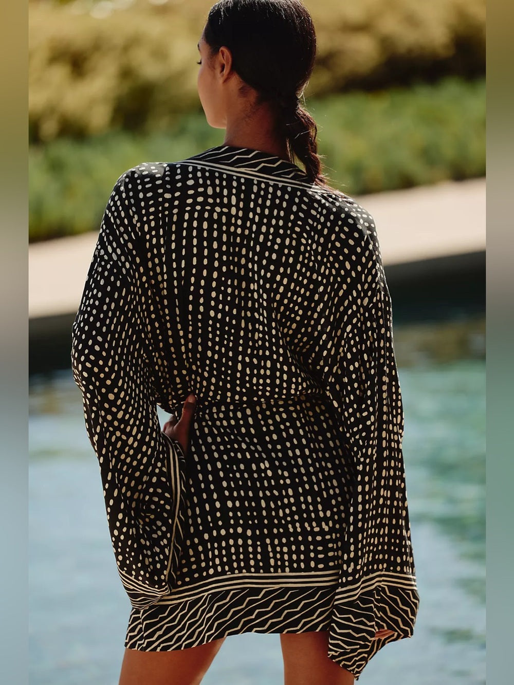 Anthropologie Bel Kazan Geometric kimono, OS