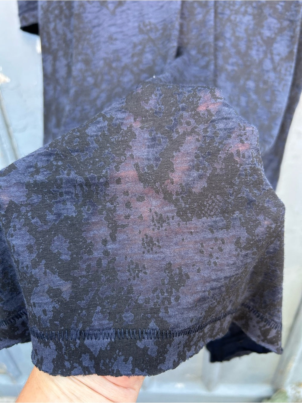 JOHN VARVATOS THE SHORT SLEEVE BURNOUT TEE, size XXL
