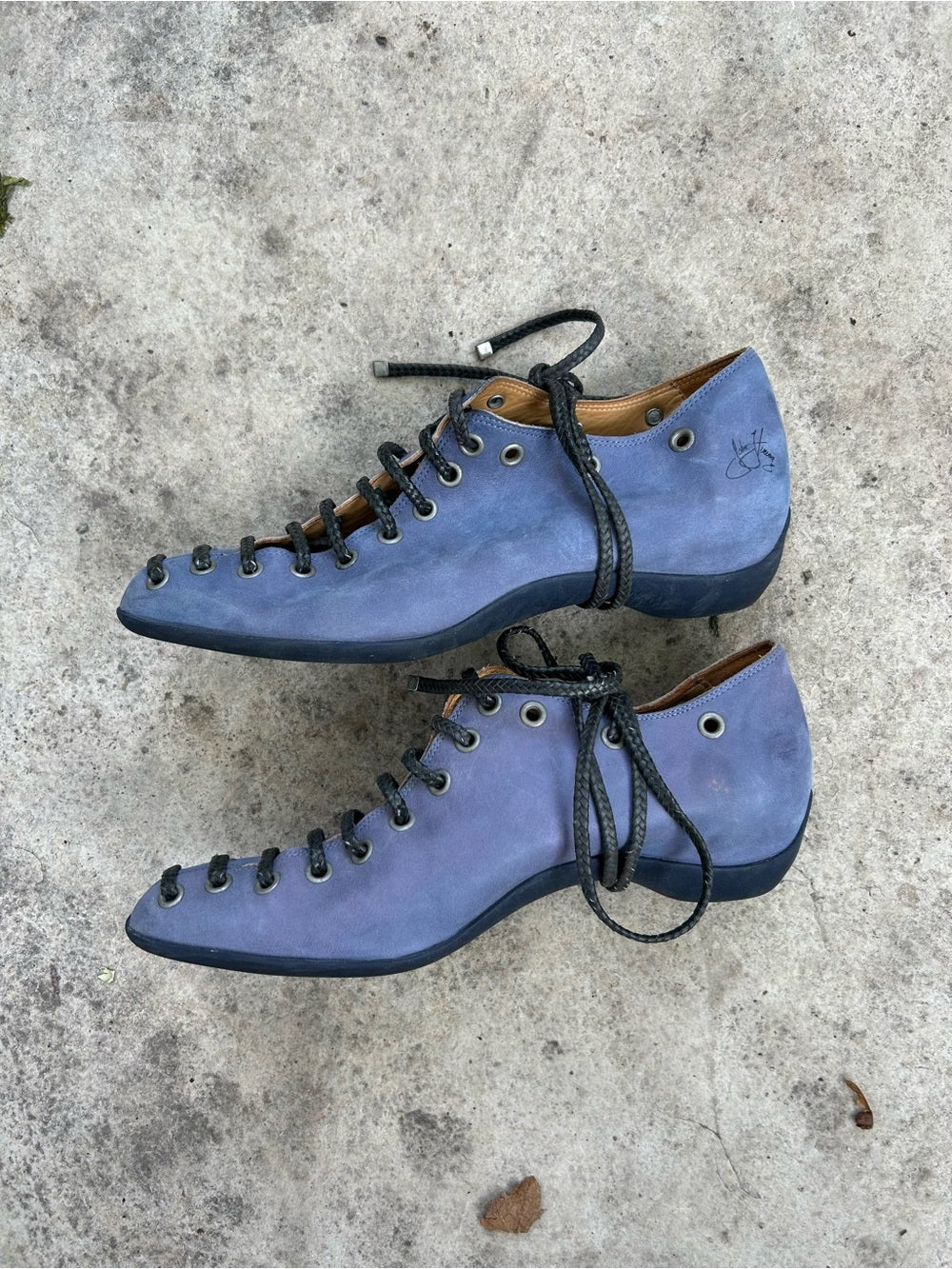 John Fluevog Power Up Engaging Braided Lace up shoe, size 7.5