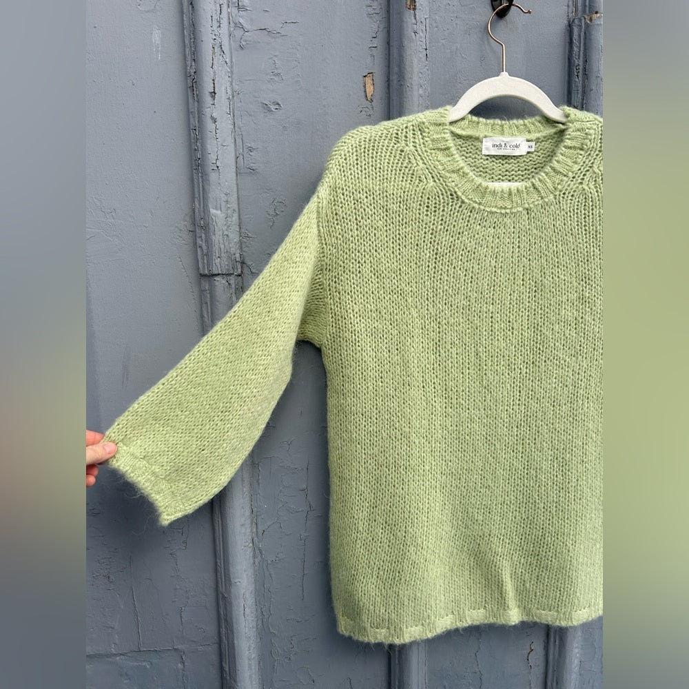 Anthropologie Indi & Cold Lime Green Sweater, Size XS