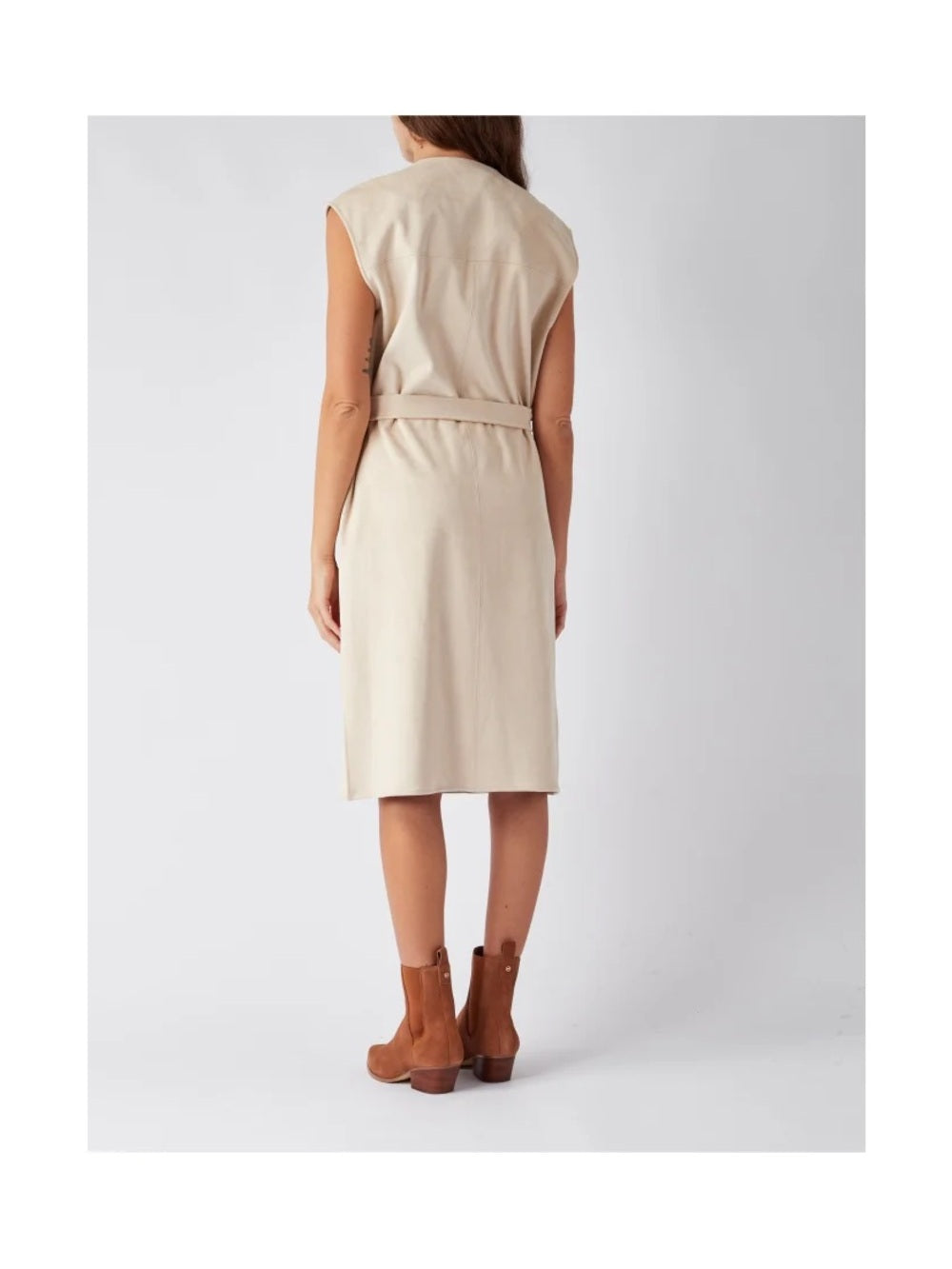 MaxMara Leisure Cream Jersey Gilet Vest, BNWT, size Large