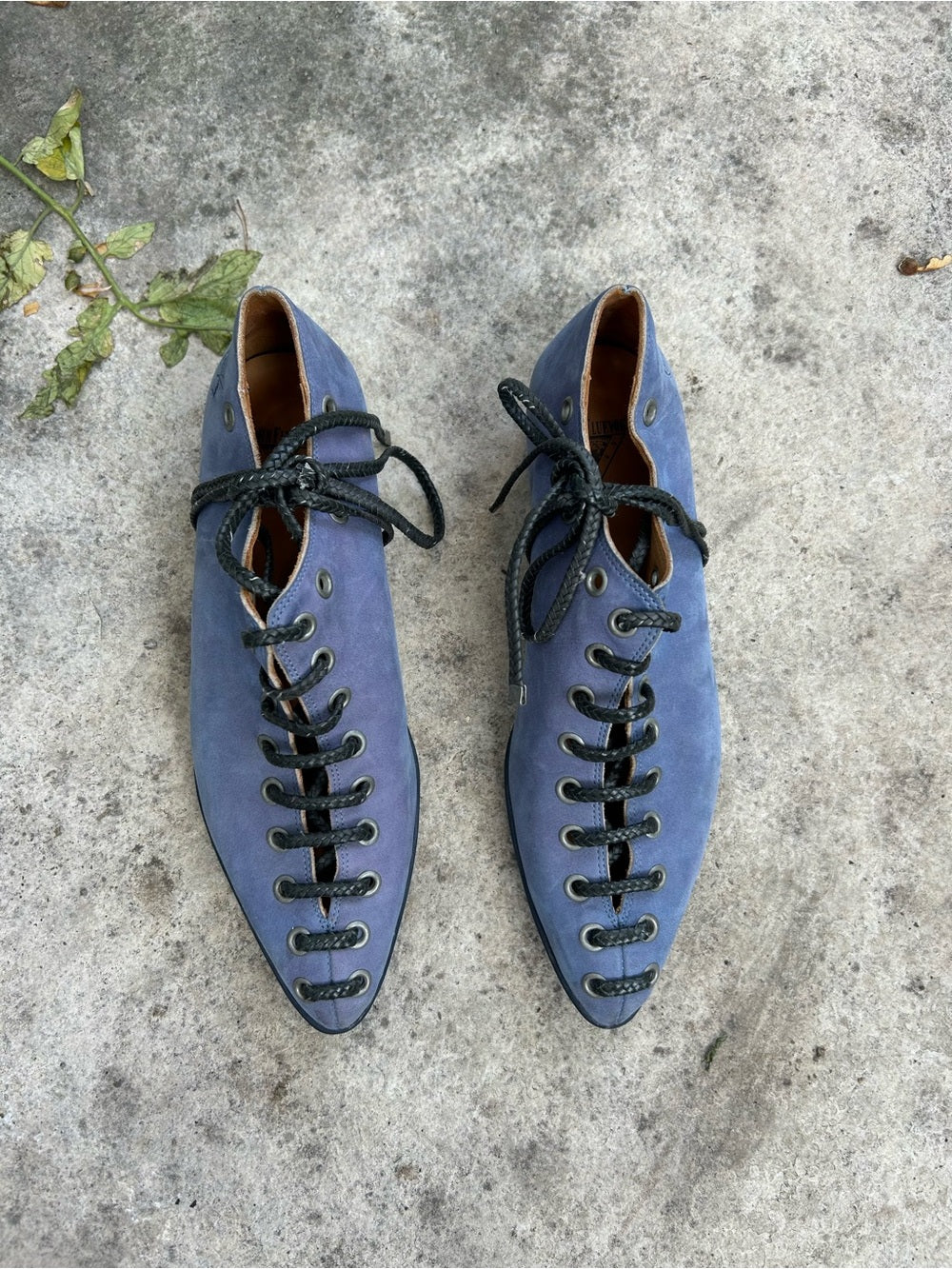 John Fluevog Power Up Engaging Braided Lace up shoe, size 7.5