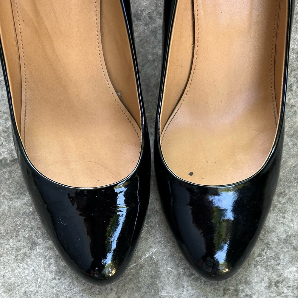 J. Crew Sylvia Patent Leather Wedges size 8.5