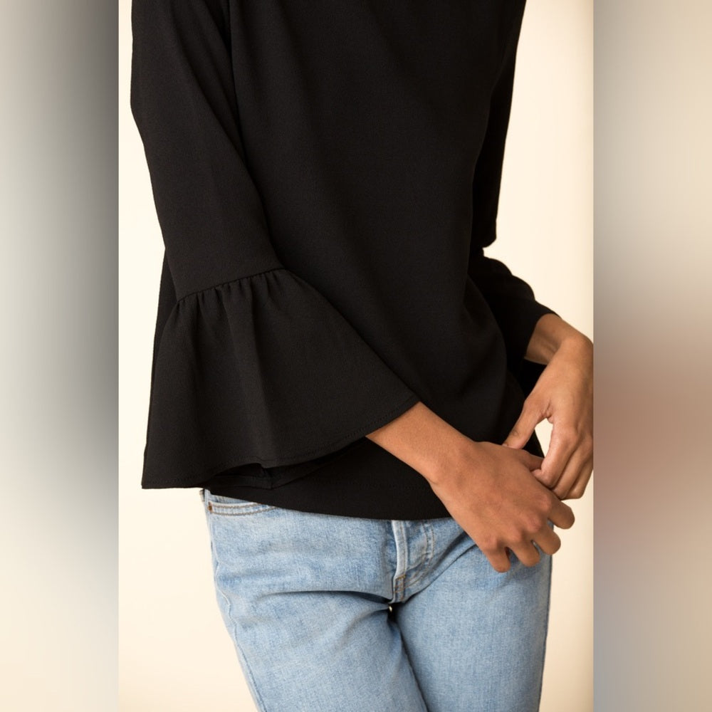 Ganni Olive Clark Blouse, size 42 (L)