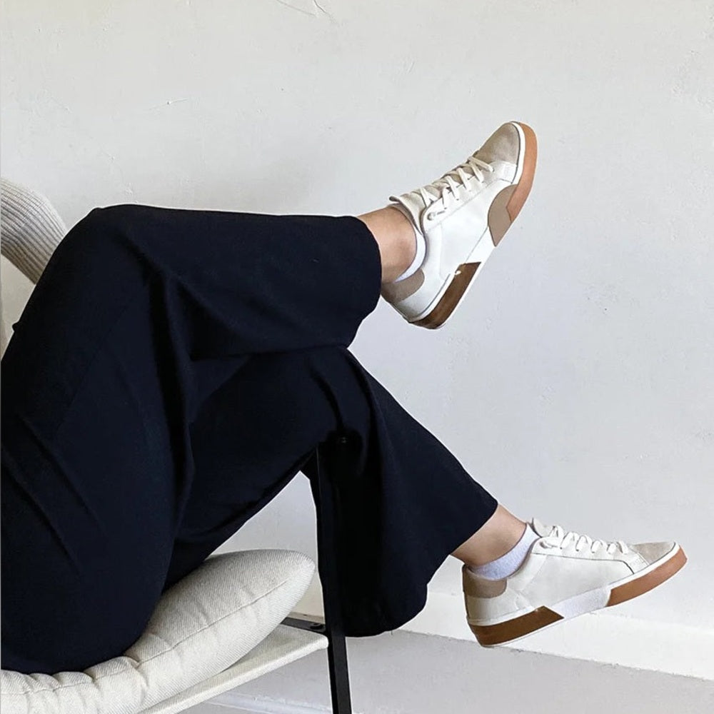 Dolce Vita Zina gold white Leather sneakers, BNWOB, size 10